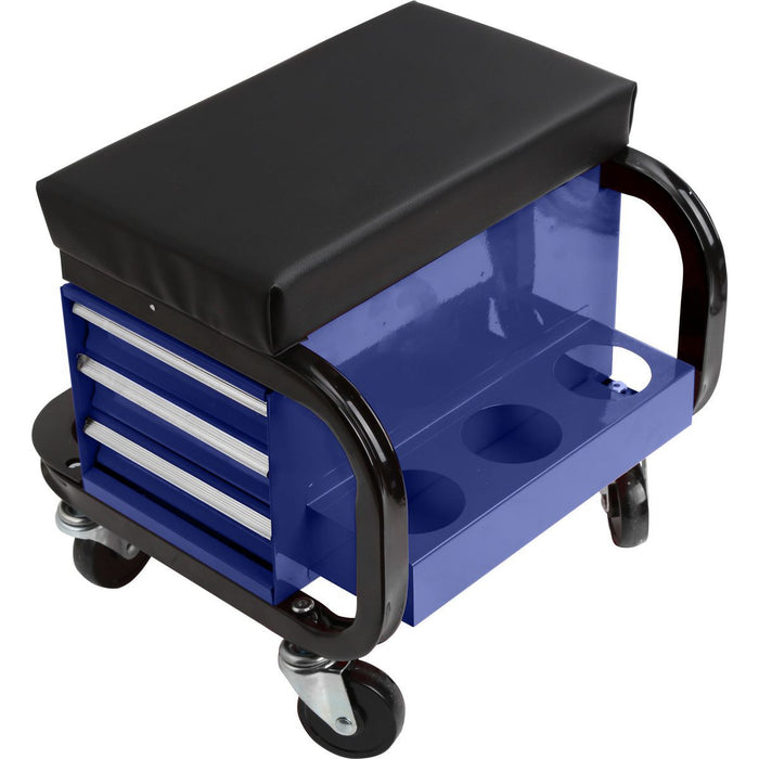 Mechpro Blue 3 Drawer Roller Seat – MPBGS1