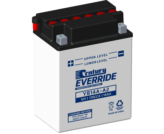 Century YB14A-A2 Conventional Battery 170 CCA 14 AH - Superstart Batteries