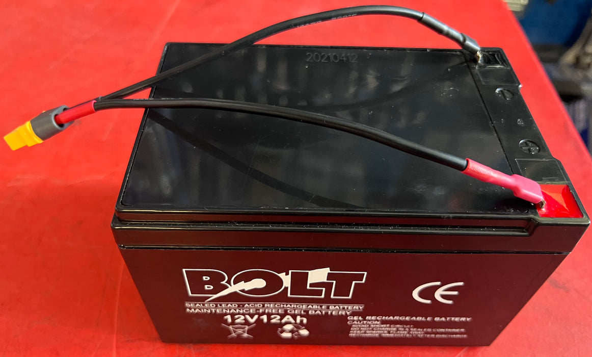 Conrad 12V 12Ah Fish Harvester Battery | Kontiki Fishing Power | Torpedo Leads - Superstart Batteries