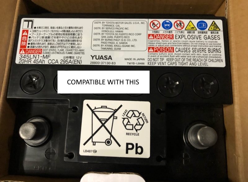 Supercharge LN1 345LN1 MF 12V 450 CCA 36 Month Warranty Superstart supercharge-ln1-345ln1-mf-12v-450-cca-36-month-warranty-superstart