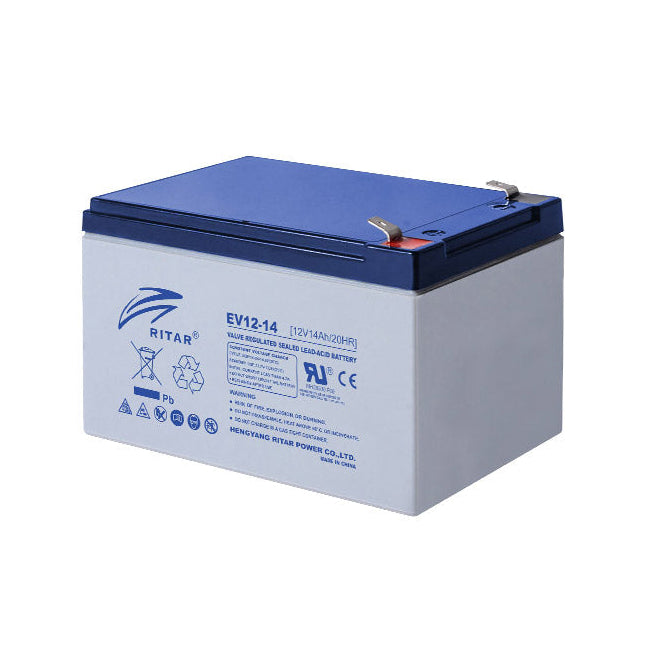 RITAR EV12-14 Deep-Cycle SLA Battery - 12V 14Ah - Superstart Batteries
