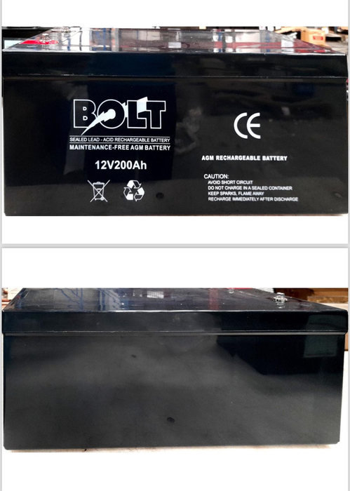 Bolt 12V 200Ah AGM Deep Cycle Battery - Superstart Batteries