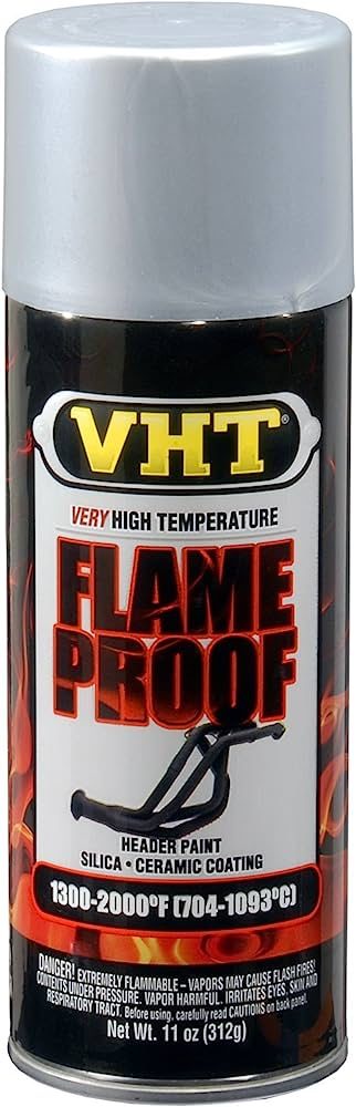 VHT Flameproof Paint Flat Silver 325ml - SP106 - Superstart Batteries