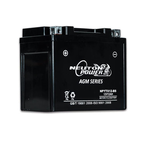 Neuton Power AGM Motorcycle Battery 12V 12Ah 160CCA (NPYTX12-BS) - Superstart Batteries