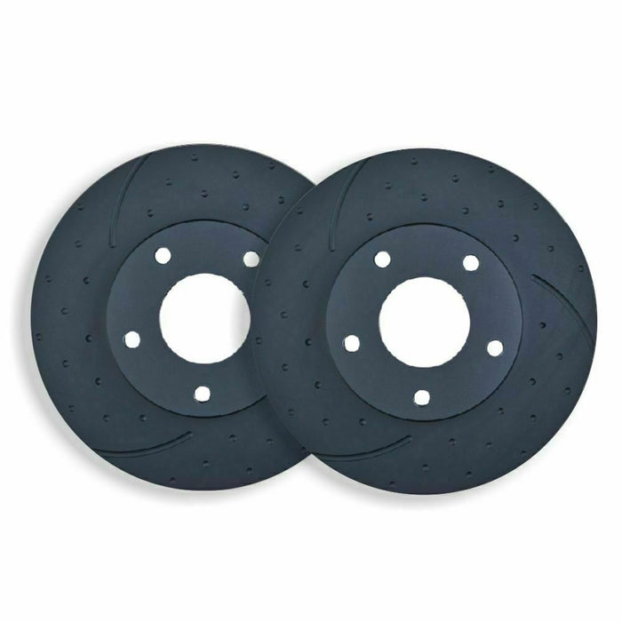 RDA Front Brakes Slotted & Dimpled Disc Brake Rotor Pair RDA8260D CHEVROLET HOLDEN ISUZU D-MAX MU-X - Superstart Batteries