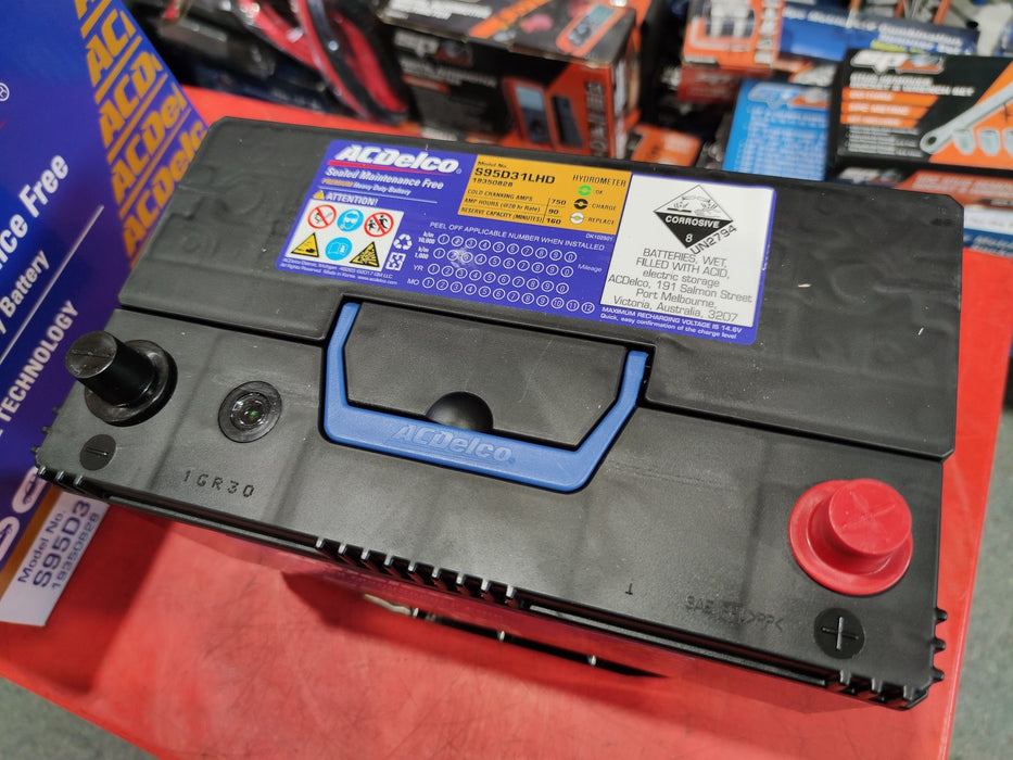 ACDelco S95D31LHD 90Ah 750 CCA N70ZZL AD95D31L Kia Hyundai Isuzu Holde ...