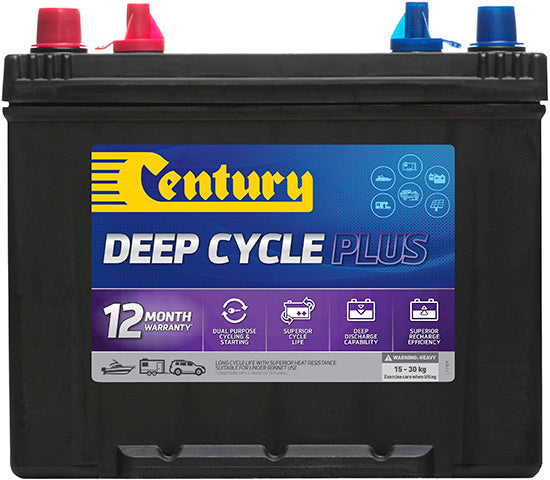 24DCMF Century Deep Cycle Battery 12V 600CCA 82AH 12 MONTHS WARRANTY