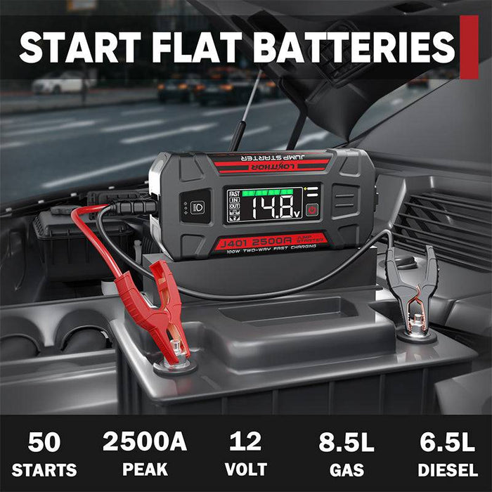 LOKITHOR Jump Starter 100W Two-way Fast Charge 2500Amp- J401 - Superstart Batteries