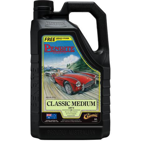 Penrite Classic Medium 25W-70 5L Mineral Engine Oil - CLASM005 - Superstart Batteries