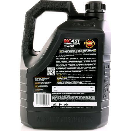 Penrite 4-Stroke 15W-50 Mineral Motorcycle Engine Oil 4L - MC4MIN15004 - Superstart Batteries