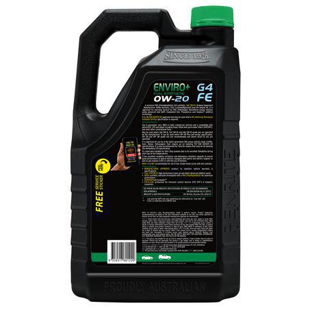 Penrite ENVIRO+ G4 0W-20 5L Engine Oil - EPLUSG4FE005 - Superstart Batteries