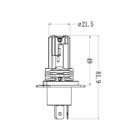 OEX H4 LED Globe (Off-Road Use) one pair - GLX08H4V2 - Superstart Batteries