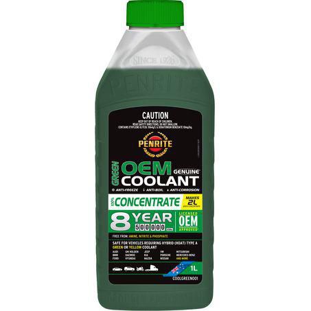 Penrite OEM Green Concentrate Coolant 1L - COOLGREEN001 - Superstart Batteries