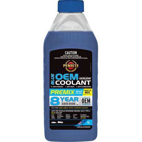 Penrite OEM Blue Premix Coolant 1L - COOLBLUEPMX001 - Superstart Batteries