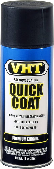 VHT Quick Coat Enamel Spray Paint Flat Black 312g - SP510