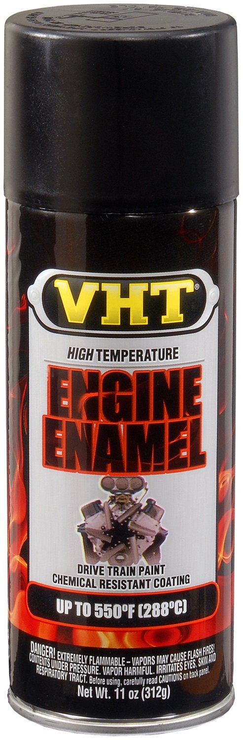 VHT Engine Enamel Paint Flat Black 312g - SP130 - Superstart Batteries