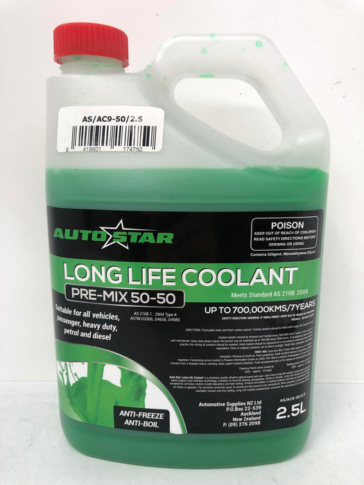 AUTOSTAR AS/AC9/2.5 Green Concentrate Coolant 2.5L