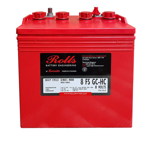 Rolls 8 FS-GC 8V 155AH Deep Cycle Golf Cart Battery - Superstart Batteries