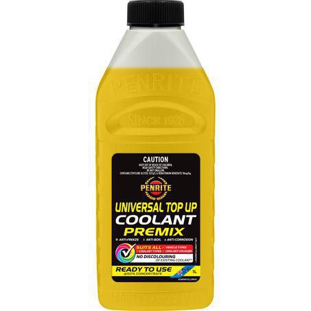 Penrite Universal Top Up Premix Coolant 1L - AFABPMXYELLOW001 - Superstart Batteries