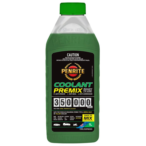 Penrite 350k km Premix Green Coolant 1L - COOL350PMX001 - Superstart Batteries