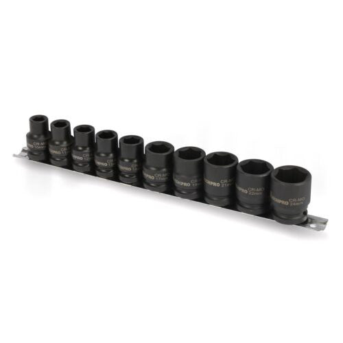 Mechpro Blue 10 Piece Impact Socket Set – 1/2Inch Drive – MPBSK138K ...