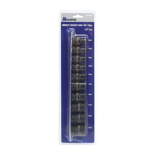 Mechpro Blue 10 Piece Impact Socket Set – 1/2Inch Drive – MPBSK138K