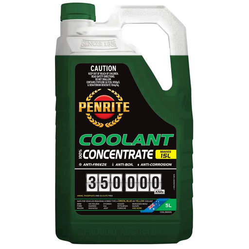 Penrite 350k km Concentrate Green Coolant 5L - COOL350005 - Superstart Batteries