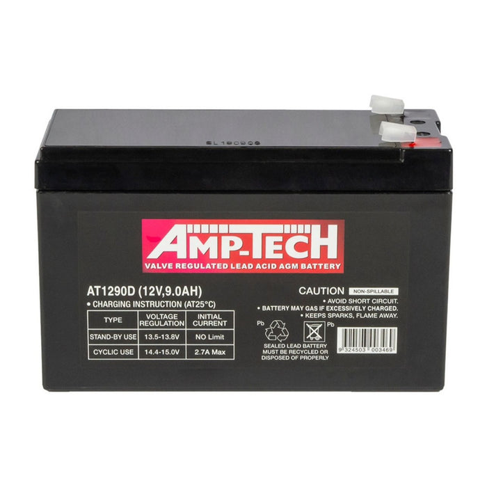 AMPTECH AT1290D 12v 9AH AGM Battery