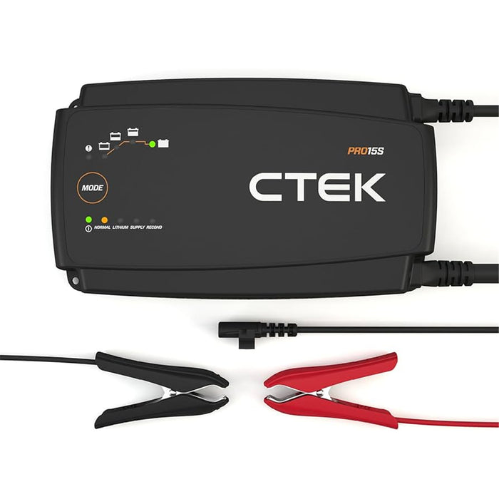 CTEK PRO15S AGM Lithium Battery Charger - 12V 15A - Superstart Batteries