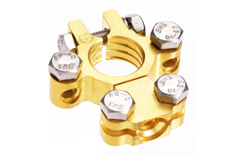 Projecta Battery Terminal Forged Brass with Dual Auxiliary - BT620-P1