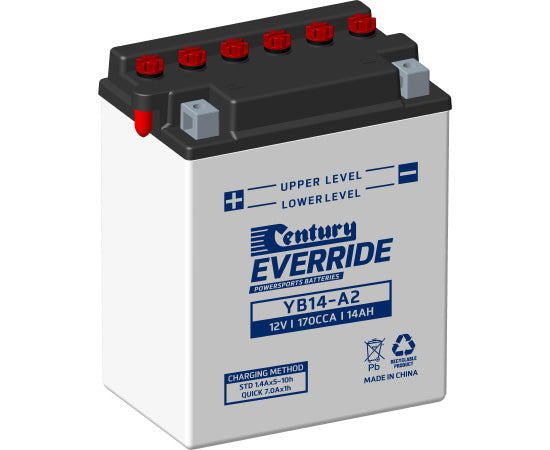 Century YB14-A2 Conventional Battery 170 CCA 14 AH - Superstart Batteries