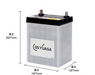 Yuasa 34B17L (HJ-34B17L) Kei Car / I-Stop Auxiliary Battery 12V 27Ah - Superstart Batteries