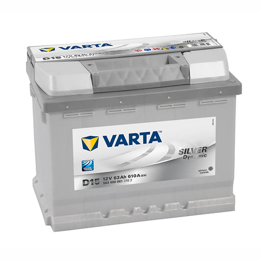 Varta D15 Silver Dynamic Battery - 610 CCA 63Ah - Superstart Batteries