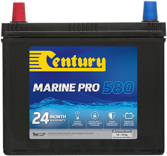 D23RM MF Century M57MF Century Marine Pro 580 Battery 580 CCA | 75 MCA | 52 AH 24 MONTHS WARRANTY FREE SHIPPING D23RMMF D23RM MF  Superstart Batteries.