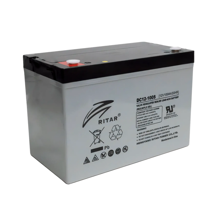 RITAR DC12-100S 12V 100AH Deep Cycle AGM Battery - Superstart Batteries