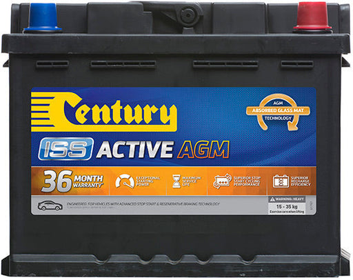 Century DIN53LH AGM 640 CCA 12V Car Battery - Start-Stop AGM, 24-Month Warranty - Superstart Batteries