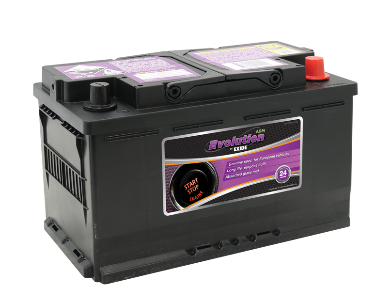 Exide Heavy Duty AGM Start-Stop Battery 12V 800CCA – SSAGM-77EU, DIN75LAGM