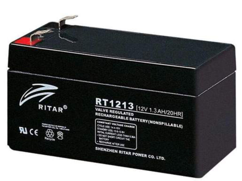 Ritar 12V 1.3AH Sealed Rechargeable SLA Battery - Superstart Batteries