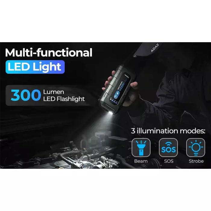 TOPDON V2200Plus 2200A Jump Starter, Battery Tester, Power Bank, 12V Car Starting Device - Superstart Batteries