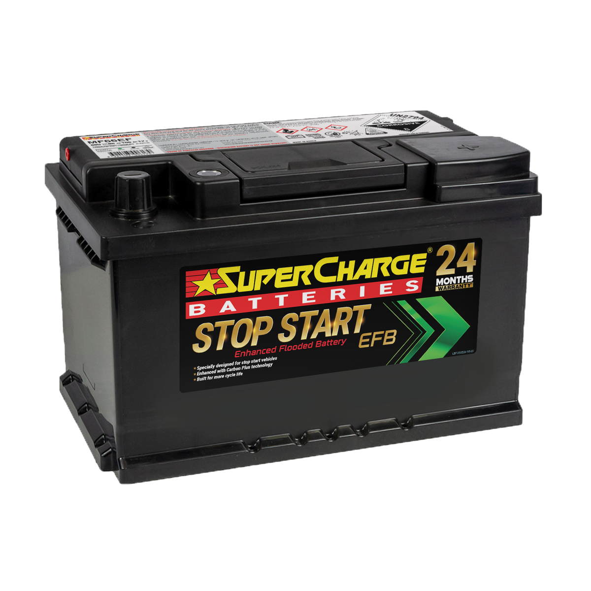 SUPERCHARGE MF66EF START STOP EFB 660 CCA LN3 — Superstart Batteries