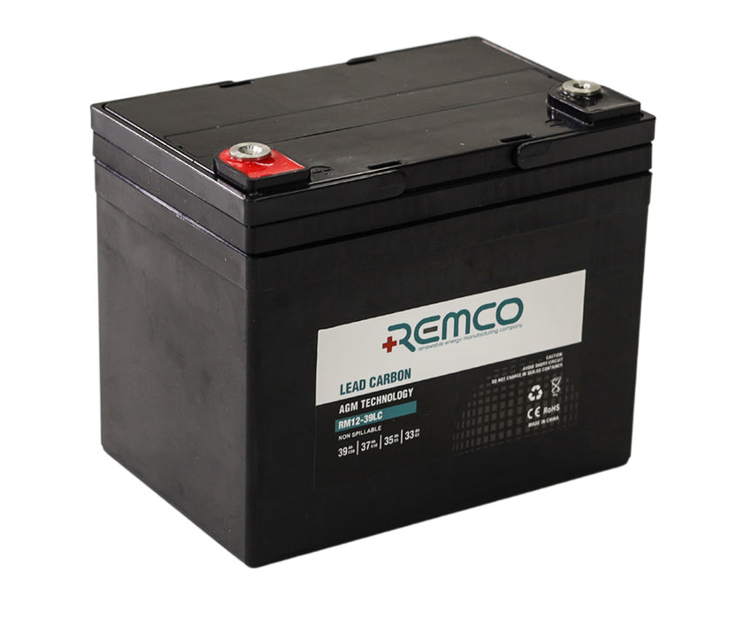 12V 39AH Lead Carbon Deep Cycle Battery - RM12-39LC - Superstart Batteries