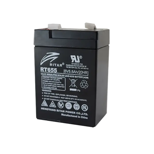 Ritar RT Series RT650(RT655) 6V 5.5AH AGM BATTERY - Superstart Batteries