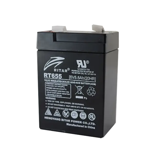 Ritar RT Series RT650(RT655) 6V 5.5AH AGM BATTERY - Superstart Batteries
