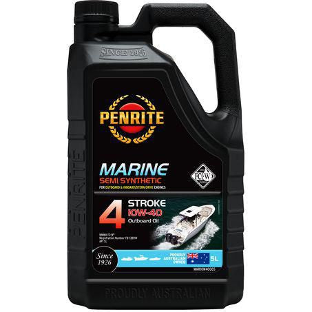 Penrite Marine Outboard 4 Stroke 10W-40 Engine Oil 5L - MAR10W40005 - Superstart Batteries
