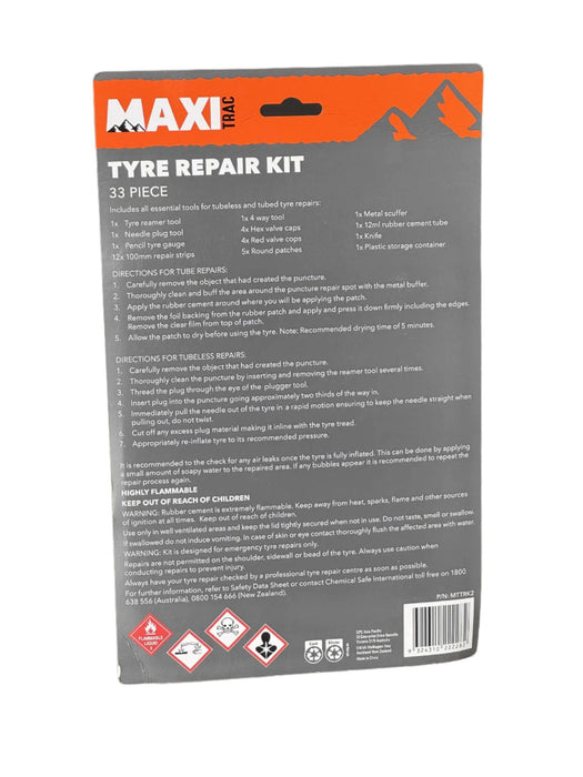 Maxi Trac Tyre Repair Kit 33 Piece - MTTRK2 - Superstart Batteries