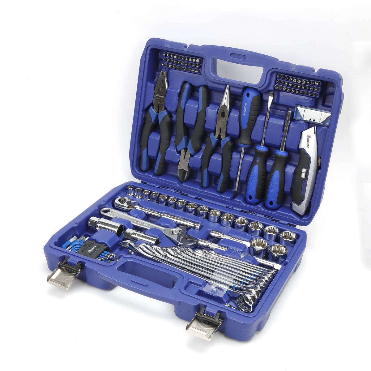 Mechpro Blue 120 Piece Automotive Tool Kit MP222KCRV