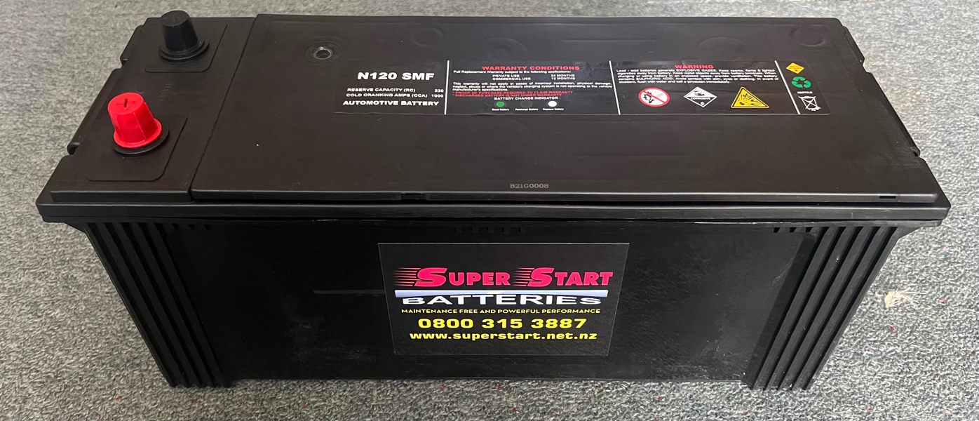 Heavy duty N120 N120MF Battery for Japanese Trucks 900CCA - Superstart Batteries