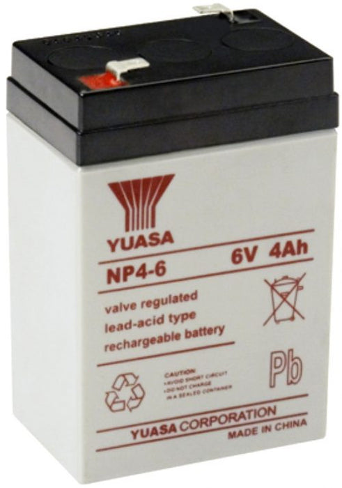 NP4-6FR Yuasa NP Stationary Power 6v 4ah AGM Deep-Cycle Batteries Sealed