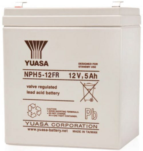 NPH5-12FR Yuasa NP Stationary Power 12v 5ah AGM Deep-Cycle Batteries Sealed