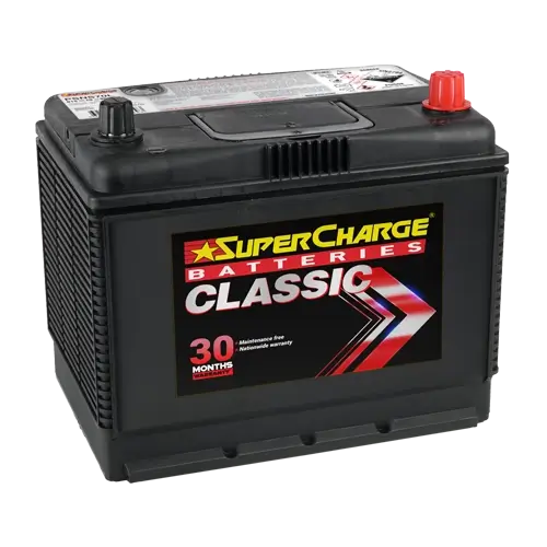 SUPERCHARGE NS70L BATTERY 615 CCA 30 MONTH WARRANTY